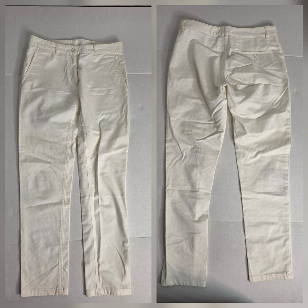 martin margiela MEN'S White PANTS SIZE IT 42 Chinos Preppy Coastal Casual
